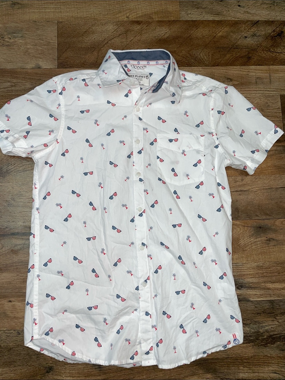 Fourth of July Casual Button Down Shirt